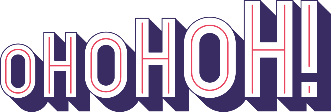 OH OH OH letters graphic